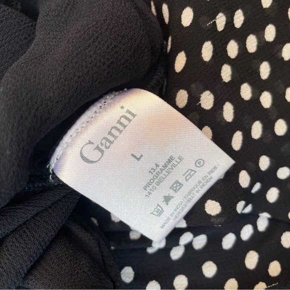 Ganni  polka dot shorts black / white pants size L - Picture 5 of 10